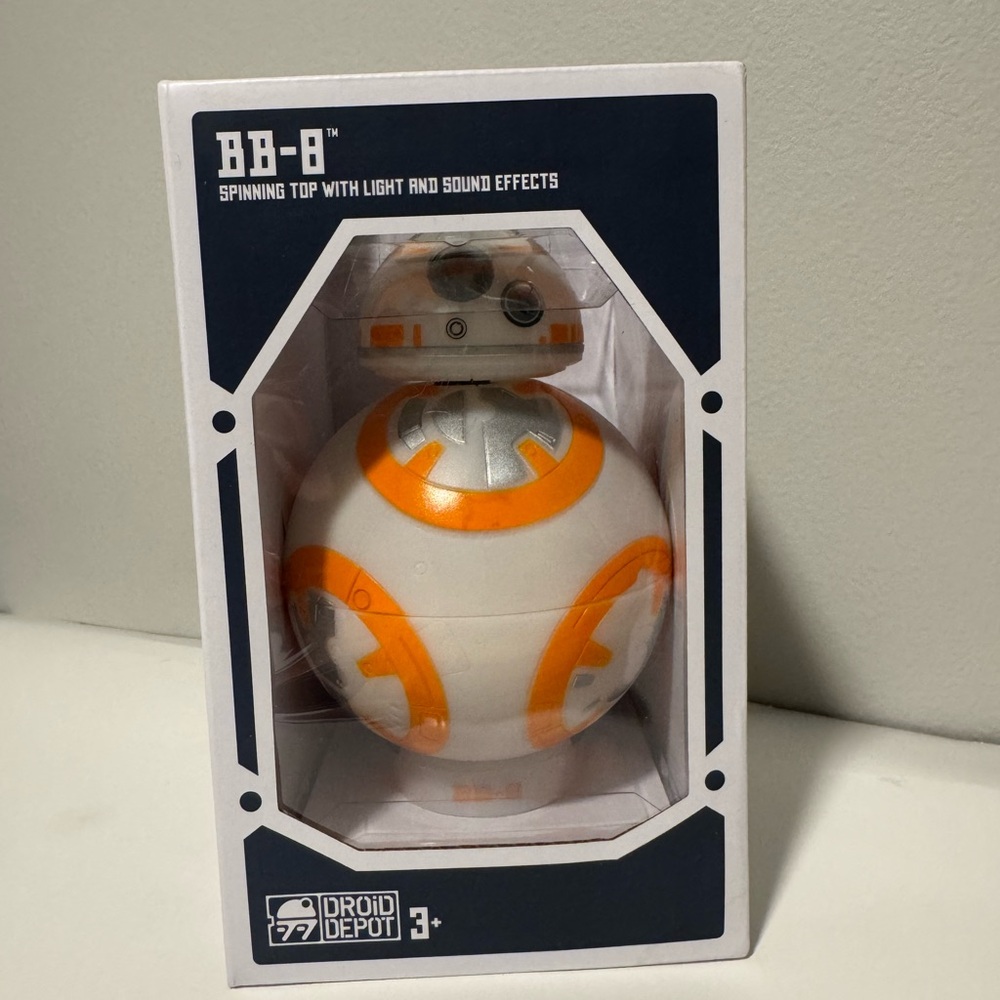 Star Wars BB-8 Spinning Top - White and Orange